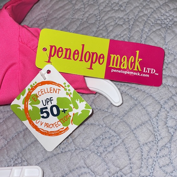 NWT Penelope Mack Ltd. UPF 50+ swimsuit rash guard swim shirt ruffle bottoms - Picture 6 of 7